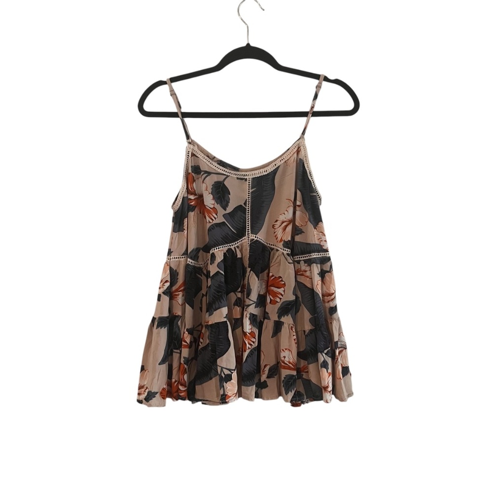 Lela Sky Women's Floral Sleeveless Tank Size S - Picture 2 of 3
